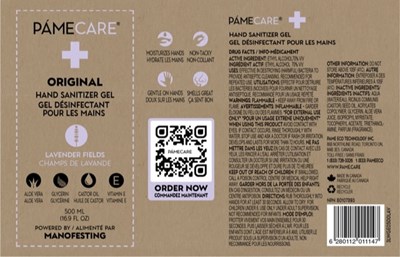 Label (500 mL Gel Lav Ethyl)